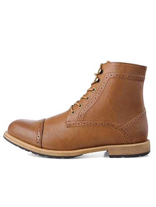 GM GOLAIMAN Men's Dress Boots Casual Lace up Cap Toe Boots