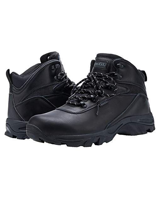 Leisfit Men's Outdoor Waterproof Hiking Boots Insulated Boots Work Boots Trekking Boots