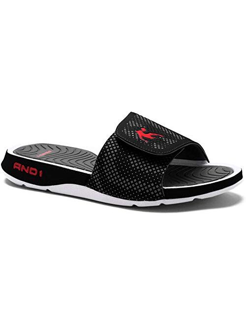AND1 Enigma 2.0 Men's Athletic Slippers, Adjustable Width