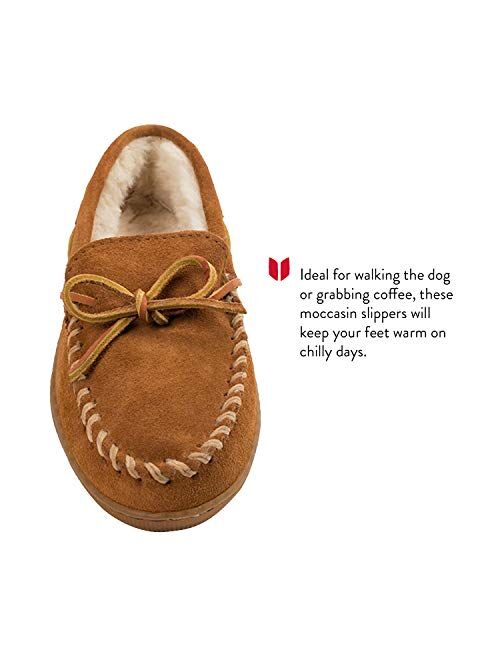 mens moccasin slippers hard sole
