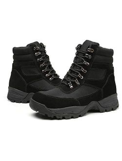 DRKA Mens 6" Steel Toe Work Boots,Electric Hazard Military Tactical Boots