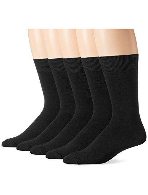 Amazon Essentials Men's 5-Pack Solid Dress Socks