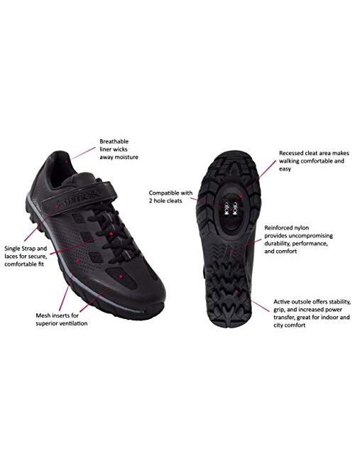 Tommaso Roma Mens Urban Commuter, Spinning, Multi-Use Cycling Shoes