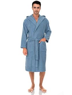 TowelSelections Mens Hooded Robe, Turkish Cotton Terry Cloth Bathrobe