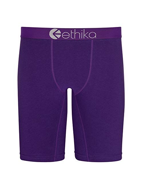 Ethika Mens- The Staple Cotton Solid Elastic Wait Boxer