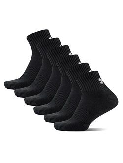Adult Charged Cotton 2.0 Quarter Socks, 6-Pairs