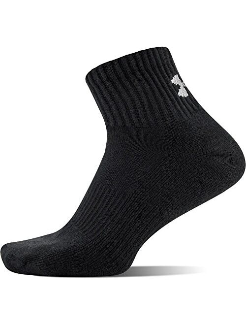 Under Armour Adult Charged Cotton 2.0 Quarter Socks, 6-Pairs