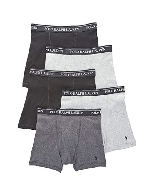 Buy Polo Ralph Lauren Men's Classic Fit w/Wicking 5-Pack Boxer Briefs ...
