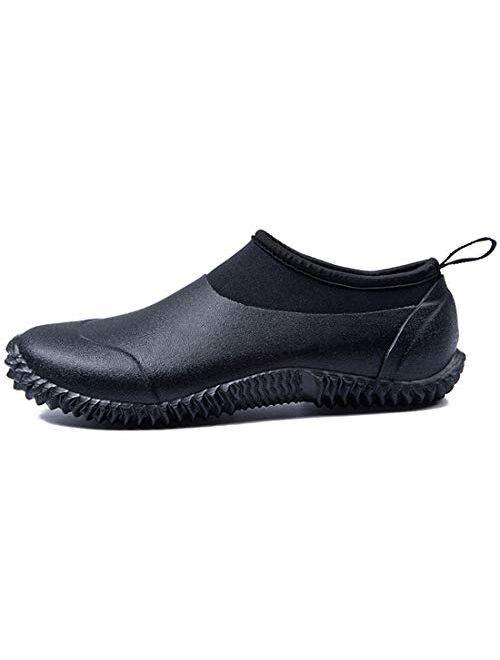 Super frist Mens Waterproof Garden Shoes Womens Rain Boots Casual Outdoor Car Wash Footwear Rubber Shoes 