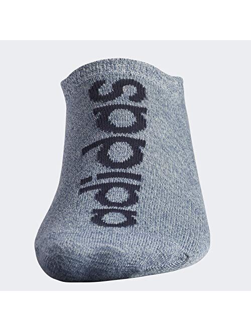 adidas Men's Superlite Linear Super No Show Socks (6-Pack)