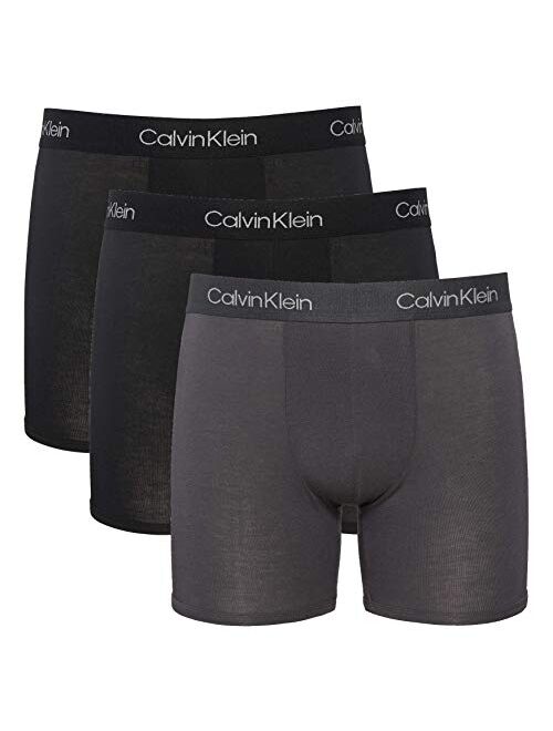 Calvin Klein Mens Solid Combo 3 Pack Body Modal Boxer Briefs
