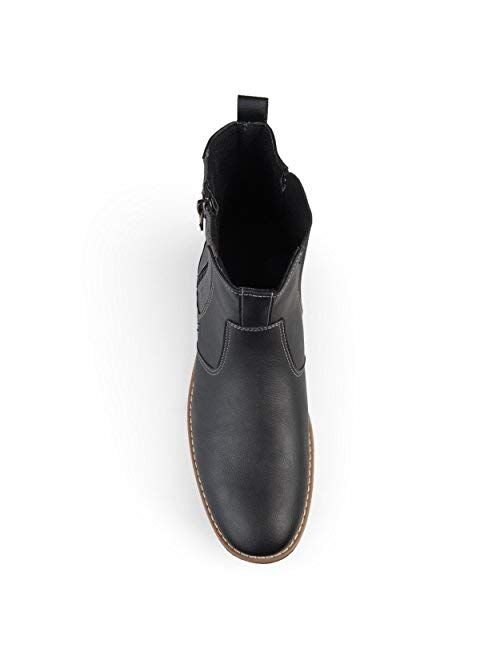 Vance Co. Mens Faux Leather Casual Chelsea Boots