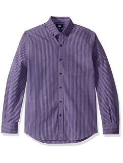 Men's Long Sleeve Anchor Gingham Button Up Shirt
