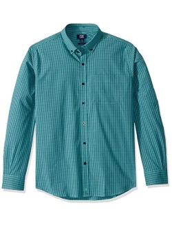 Men's Long Sleeve Anchor Gingham Button Up Shirt
