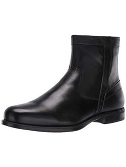 Men's Medfield Plain Toe Zip Boot Fashion, Black, 9.5 Wide