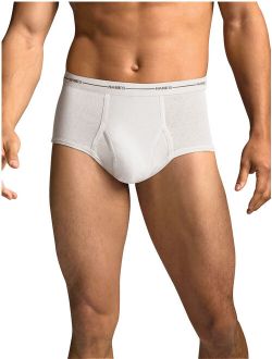 Men's FreshIQ Comfort Flex Waistband White Briefs, 7 Pack