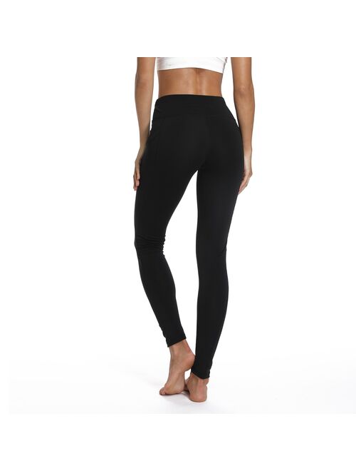 FITTOO  Yoga Pants with Pockets for Women High Waist Tummy Control Leggings 4 Way Stretch Workout Pants