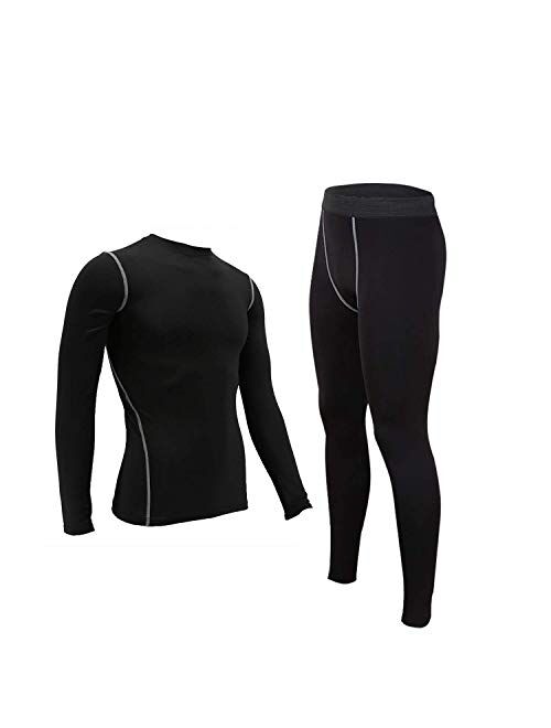 Mens Boys Compression Armour Base Layer Thermal Top Leggings Skins Running Gym