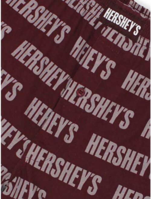 HERSHEY'S Chocolate Bar Reese's Peanut Butter Cup Mens Boxer Lounge Shorts
