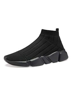Casbeam Men's Running Knit Comfortable Lightweight Breathable Balenciaga Look Casual Sports Shoes Fashion Sneakers Slip-On Walking Shoes