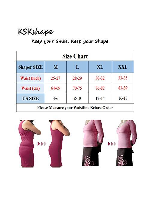 KSKshape Hi-Waist Shapewear Seamless Tummy Control Body Shaper for Women