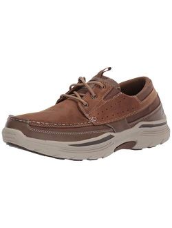 Men's Expended-menson Leather Lace Up Boat Shoe