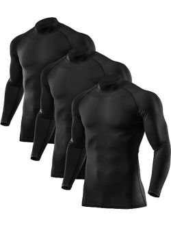 Men's Thermal Wintergear Compression Baselayer Mock Long Sleeve Shirt