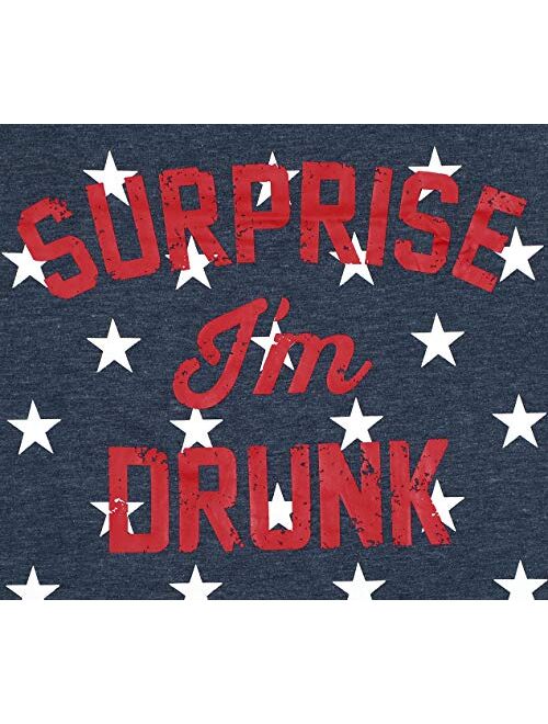 Surprise I'm Drunk Tank Top Women's Summer Sleeveless Funny T Shirt Vest