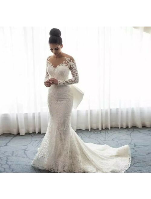 2020 Luxury Formal Mermaid Wedding Dress Delivery In About 33 Days