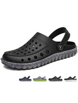 beister Mens Garden Clogs Mules, Anti-Slip Water Shoes Breathable Sandals Slippers Outdoor, Beach, Shower