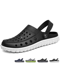 beister Mens Garden Clogs Mules, Anti-Slip Water Shoes Breathable Sandals Slippers Outdoor, Beach, Shower