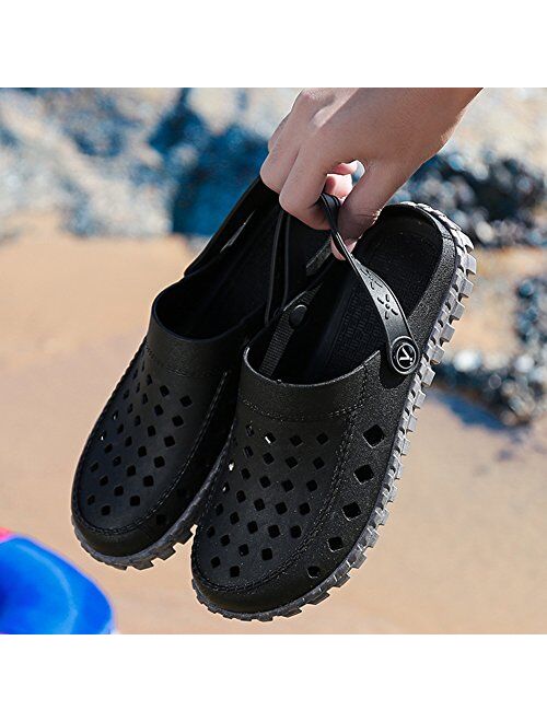 Crocs beister Mens Garden Clogs Mules, Anti-Slip Water Shoes Breathable Sandals Slippers Outdoor, Beach, Shower