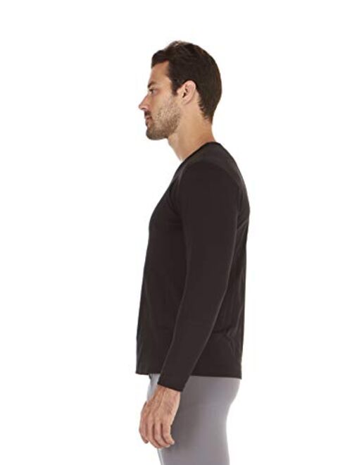 Bodtek Mens Thermal Underwear Shirt Fleece Lined Long Sleeve Baselayer Top