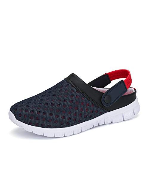 SAGUARO Mens Women Garden Clogs Slip On Beach Sandals Breathable Comfortable Water Shoes Slippers