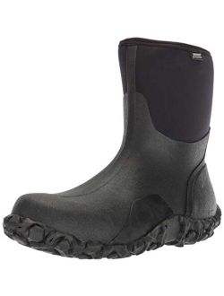 Mens Classic Mid Waterproof Insulated Rain and Winter Snow Boot