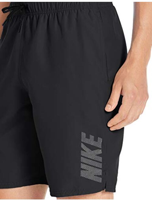 Nike Men's Logo Solid Lap 9" Volley Short Swim Trunk