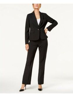 Pinstriped One-Button Pantsuit MSRP $200 Size 12 # 6 802 NEW