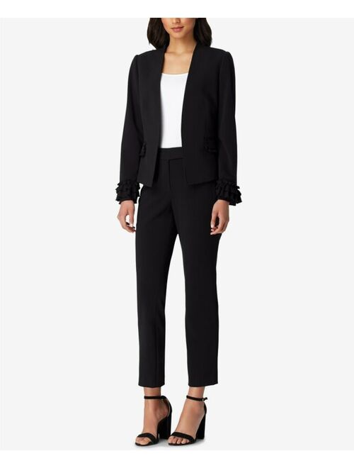 Tahari ASL Petite Ruffled-Jacket Pantsuit $290 Size 2P # 5D 961 NEW