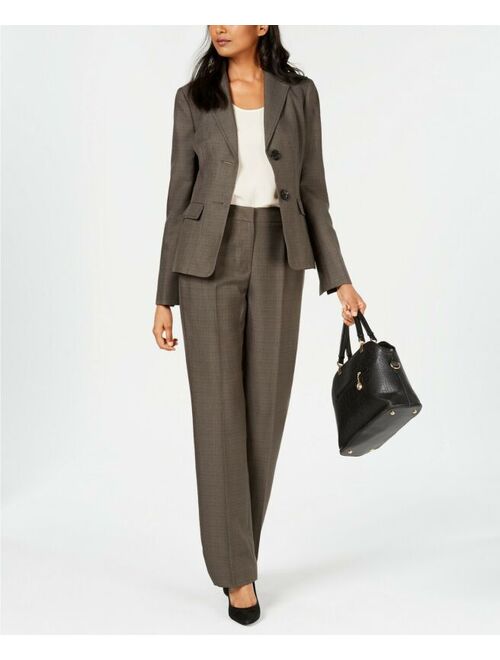 Le Suit Two-Button Melange Pantsuit MSRP $200 Size 10 # 5B 800 NEW