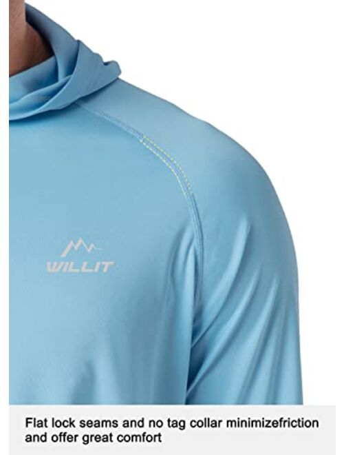 Buy Willit Men's UPF 50+ Sun Protection Hoodie Shirt Long Sleeve