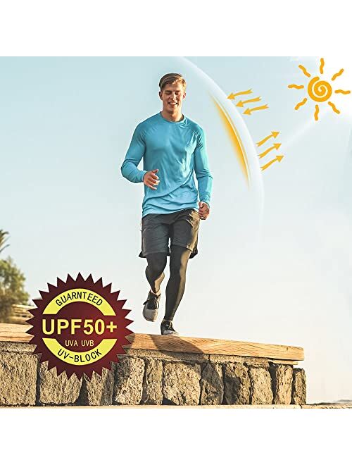Willit Men's UPF 50+ Sun Protection Hoodie Shirt Long Sleeve SPF Performance Hiking Fishing Shirt Lightweight