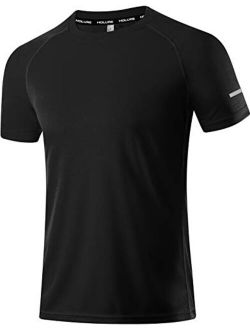 Holure Men's Mesh Quick-Dry Short Sleeve Workout Shirt