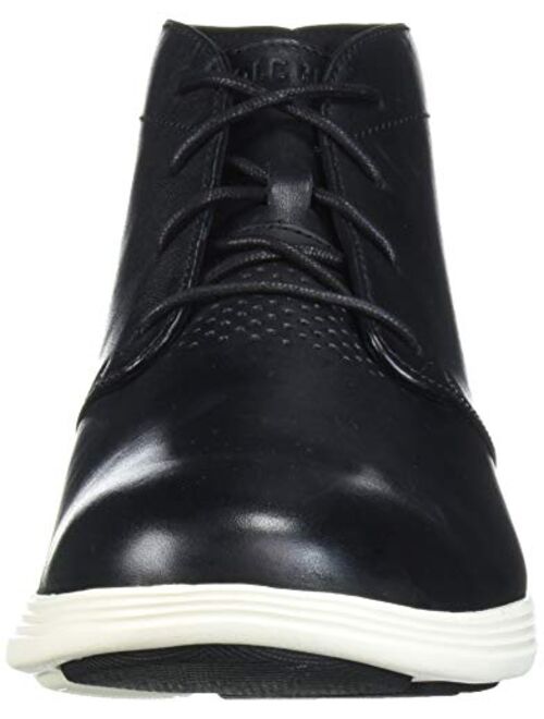Cole Haan Men's Grand Tour Chukka Black Leather/Ivory Boot
