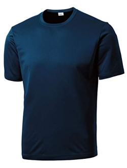 Opna Men's Big and Tall Short Sleeve Moisture Wicking Athletic T-Shirts Regular Sizes & XLT's