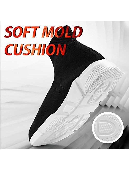 ziitop Women's Fashion Sneakers Walking Shoes, Balenciaga Look Breathable, Casual Athletic Running Shoes Knitted Socks Shoes