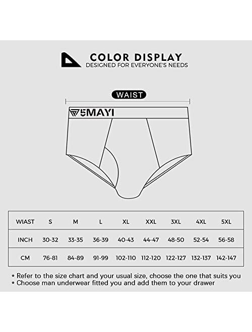 Buy 5Mayi Mens Briefs Underwear Cotton Brief Underwear for Men Pack S M L  XL XXL online