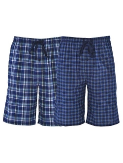 Mens & Big Mens Woven Stretch Pajama Shorts 2 Pack