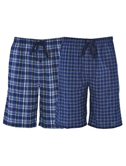 Mens & Big Mens Woven Stretch Pajama Shorts 2 Pack