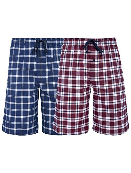 Hanes Mens & Big Mens Woven Stretch Pajama Shorts 2 Pack