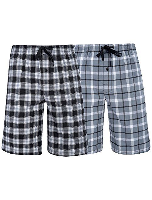 Hanes Mens & Big Mens Woven Stretch Pajama Shorts 2 Pack